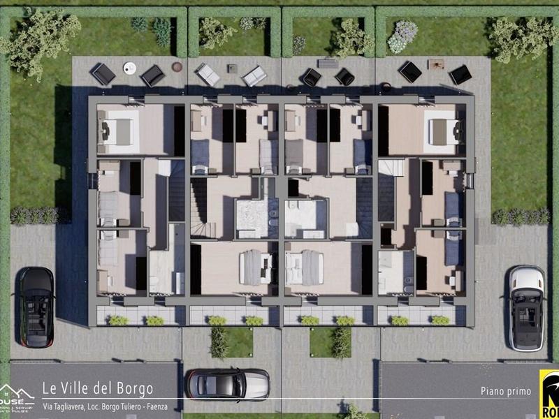 fotografie - Villa a schiera Faenza (RA) Periferia Monte 