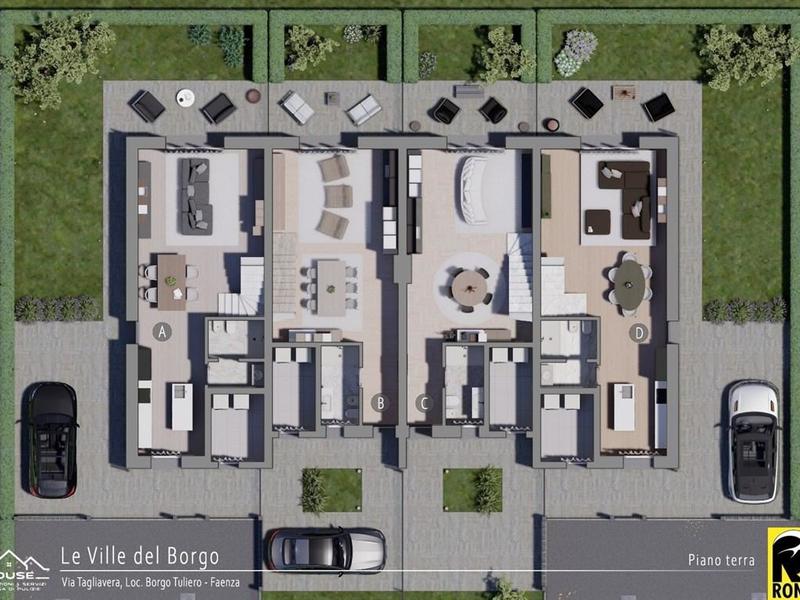 fotografie - Villa a schiera Faenza (RA) Periferia Monte 